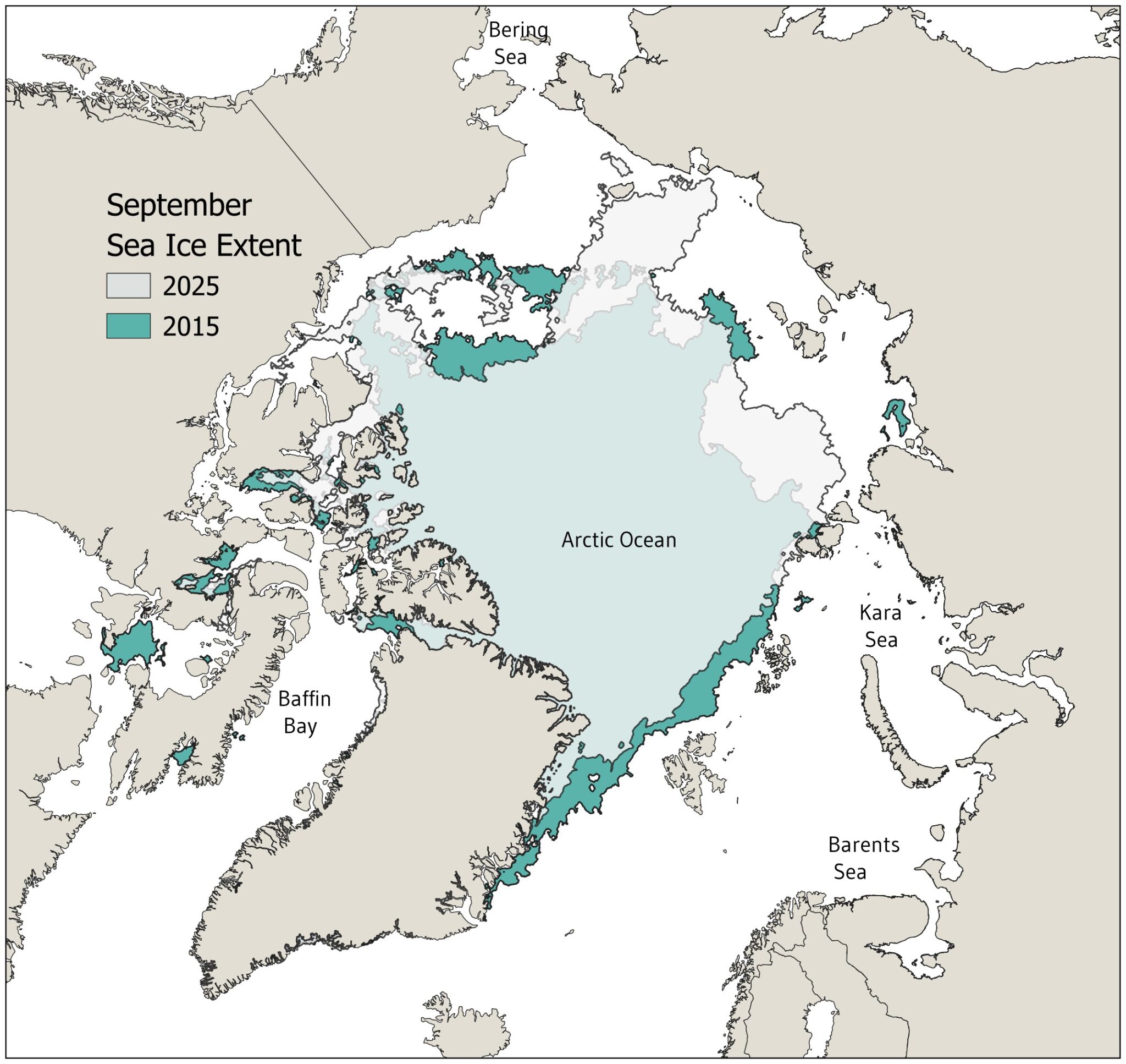 Sea ice extent - Arctic Centre