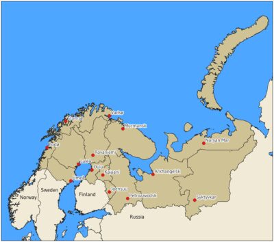The Barents Euro-Arctic Region (1993-2023). Russia withdraw from the Barents Euro-Arctic Cooperation 2023 and Finland 2025.