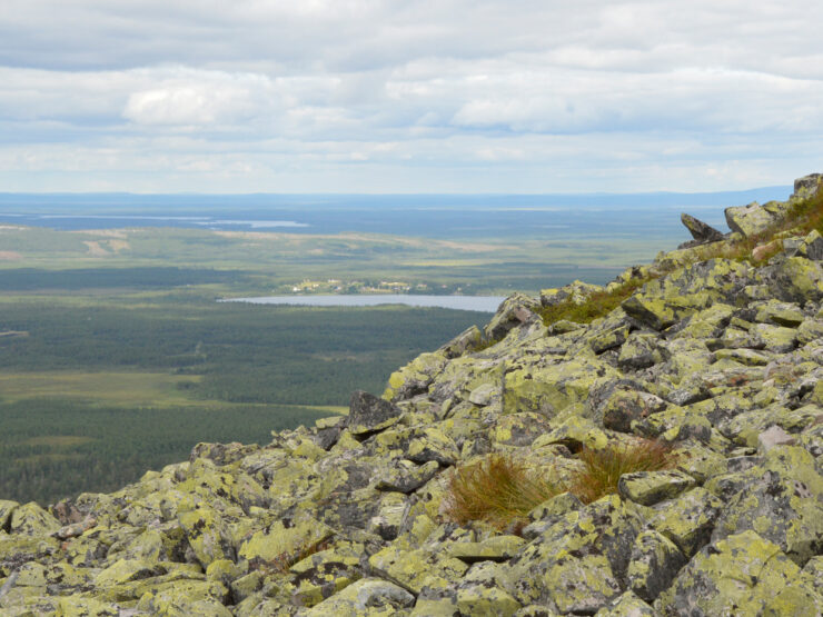 Kivikkoinen tunturimaisema Lapista.